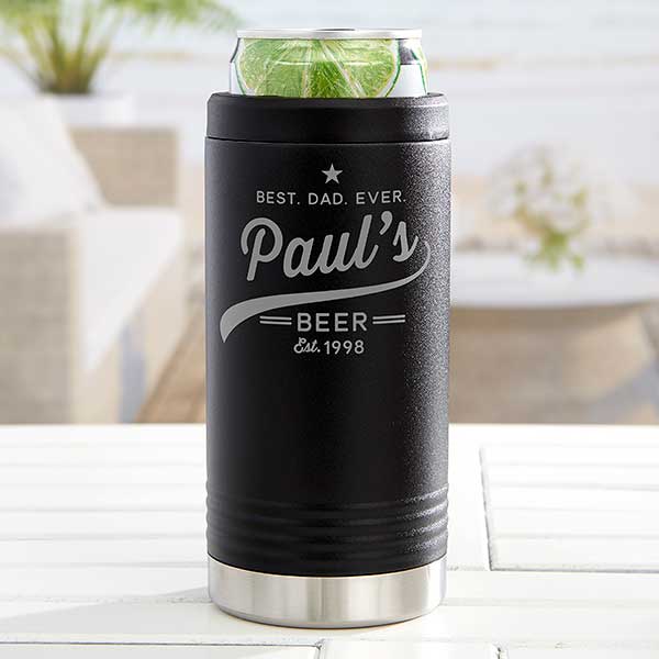 Custom Text Personalized Skinny Can Holders