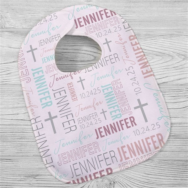 Christening Day For Her Personalized Baby Bibs - 32069