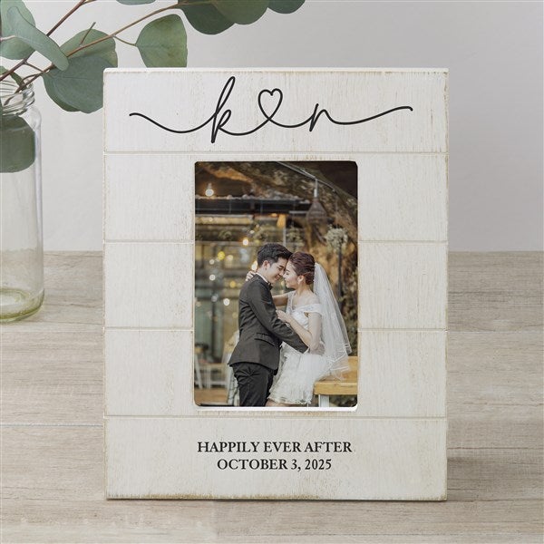 Drawn Together By Love Personalized Wedding Shiplap Frames - 32375