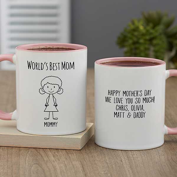 Stick Figure Characters For Her Personalized Coffee Mugs - 32387
