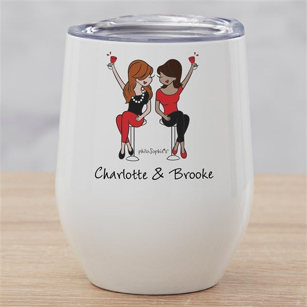 Best Friend philoSophie's Personalized Stainless Insulated Wine Cup - 32531