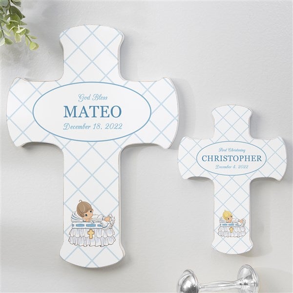 Precious Moments Christening Him Personalized Cross