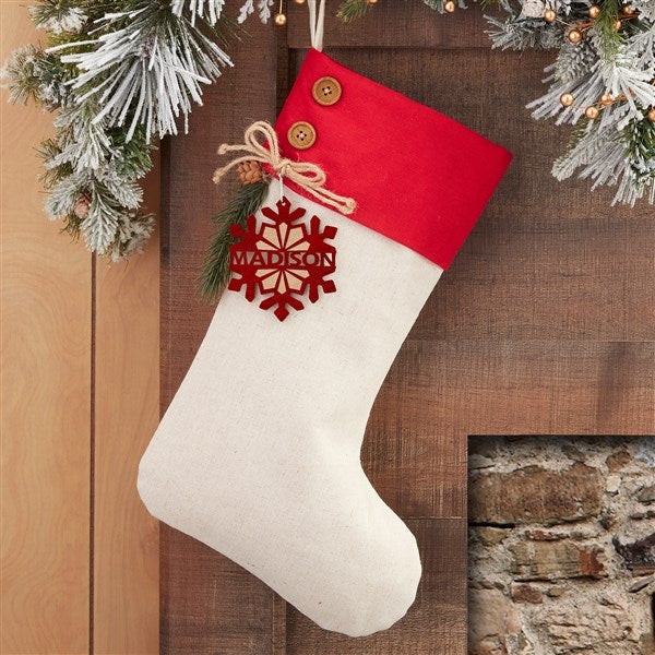 Simple Personalized Christmas Stocking Name Tags using Cricut