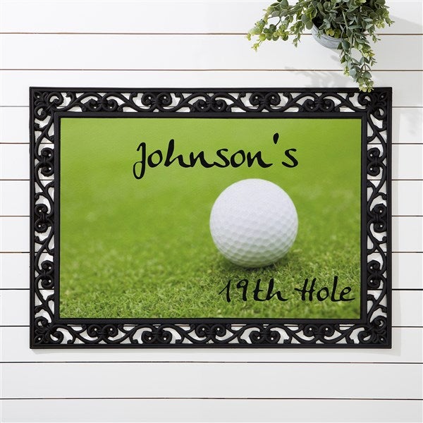 Personalized Custom Doormat - 19th Hole Golf Design - 3272