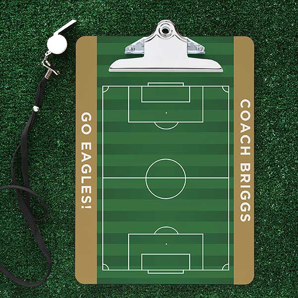 Soccer Field Personalized Dry Erase Clipboard - 32798