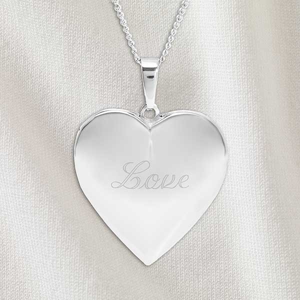 Custom Locket Necklacecustom Photo Necklacesheart -   Locket necklace,  Heart shaped necklace silver, Custom lockets