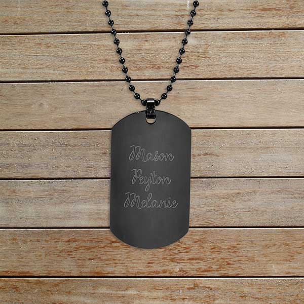 Stainless Steel Dog Tag Photo Necklace