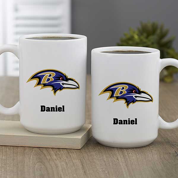 Baltimore Ravens Personalized 30oz. Laser Etched Black Tumbler