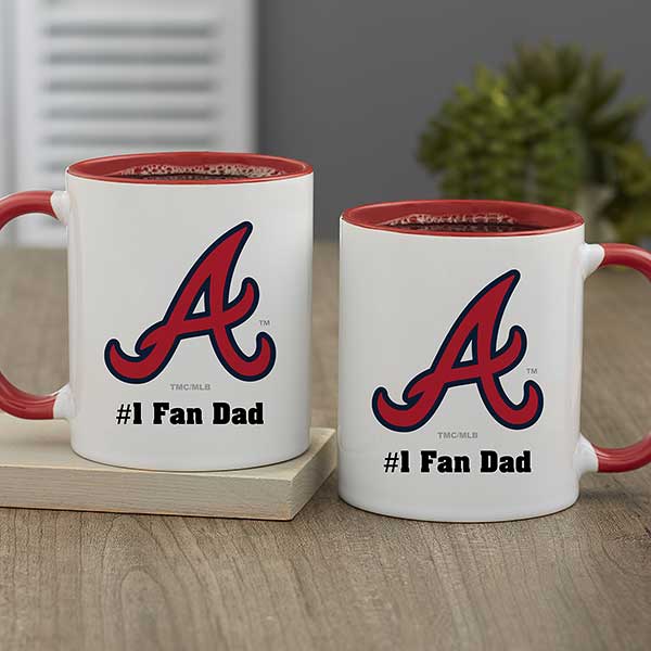 Atlanta Braves Coasters Gift Box - 4 Baseball Card Tile Coasters