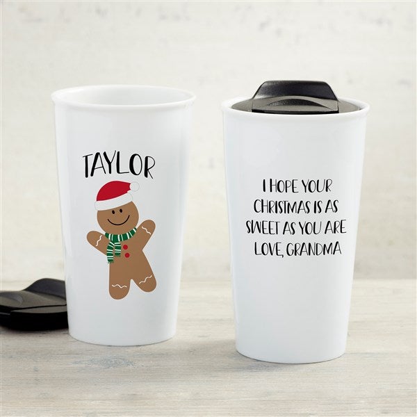 Baking Spirits Bright Personalized Christmas Latte Mug 16 oz White