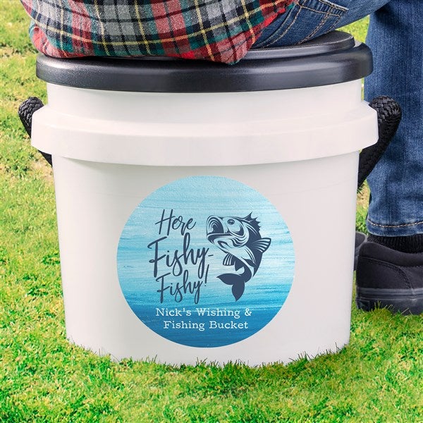 His Favorite Personalized Fishing Bucket Cooler - 33366