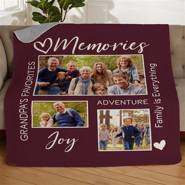 Photo Collage For Him Personalized Photo 18x18 Throw Pillow