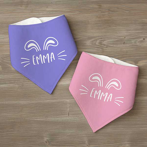 Ear-resistible Name Personalized Easter Baby Bibs - 33447