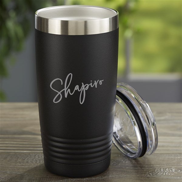 Trendy Script Name Personalized Coffee Mug 11 oz Black