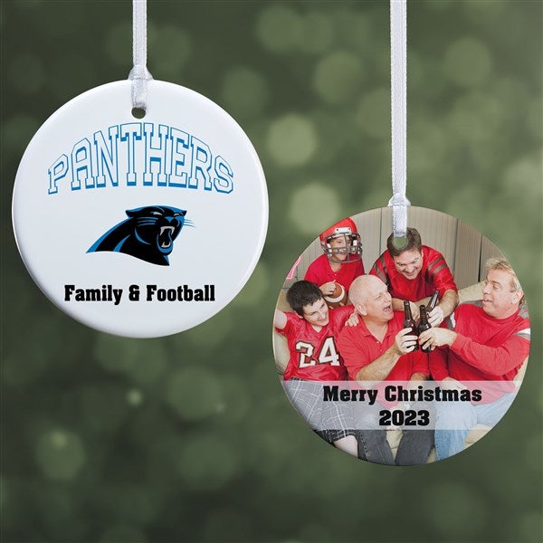 NFL Carolina Panthers Personalized Ornament - 1 Sided Glossy