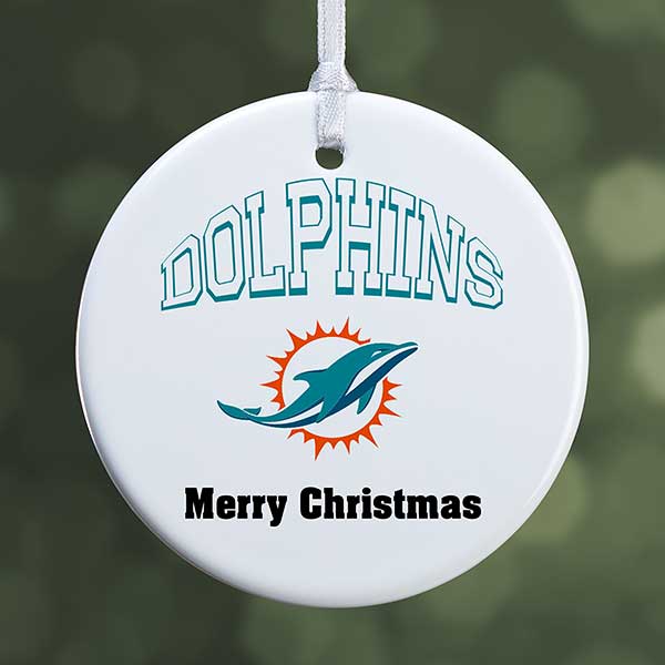 NFL Miami Dolphins Personalized Ornaments - 33595