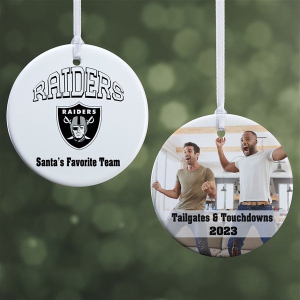 Las Vegas Raiders NFL Fans Personalized Christmas Ornaments