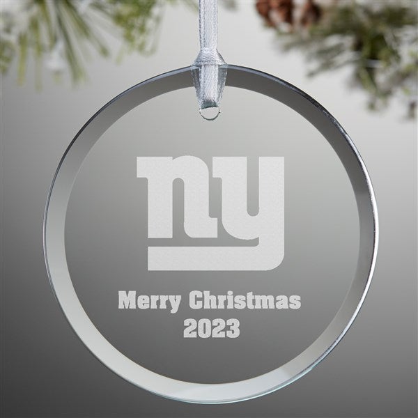 NFL New York Giants Personalized Ornament - 1 Sided Glossy