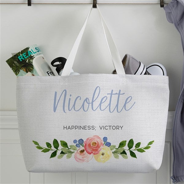 Custom Bridesmaid Tote Bags with Name & Wedding Role