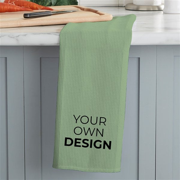 Design Your Own Personalized Waffle Weave Kitchen Towel  - 33757