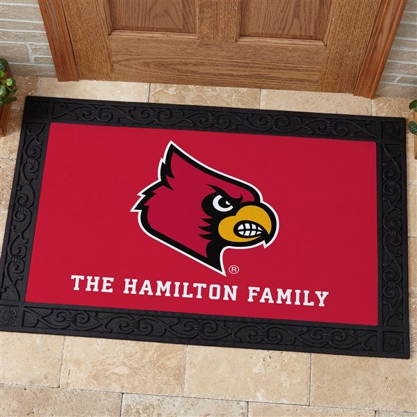 NCAA Louisville Cardinals Personalized Oversized Doormat - 24x48