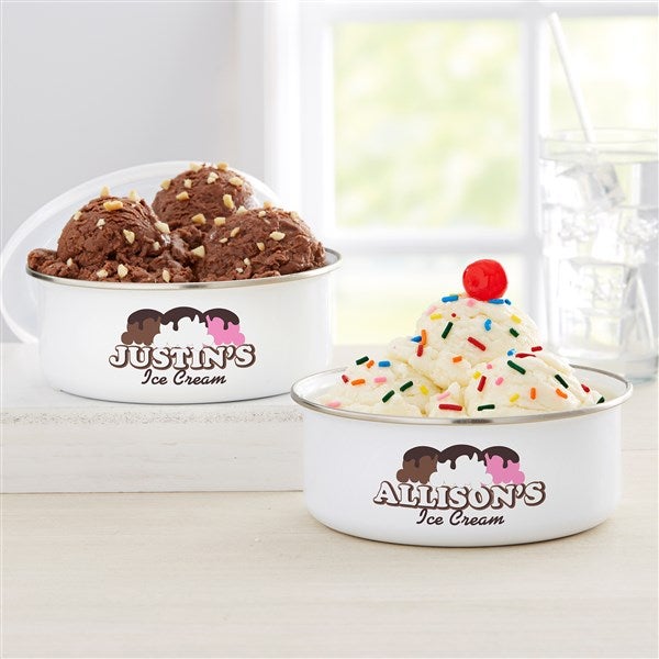 Personalized Ice Cream Dish - Ice Cream Bowl