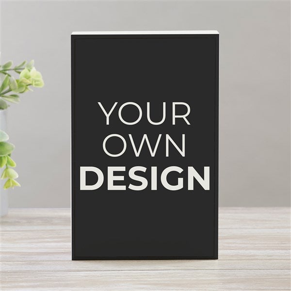 Design Your Own Personalized Rectangle Shelf Block  - 33909