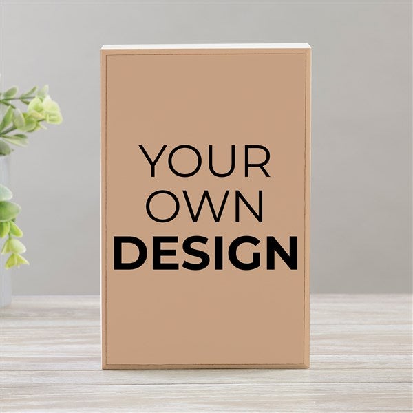 Design Your Own Personalized Rectangle Shelf Block  - 33909