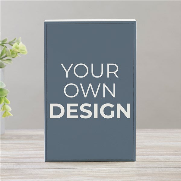 Design Your Own Personalized Rectangle Shelf Block  - 33909