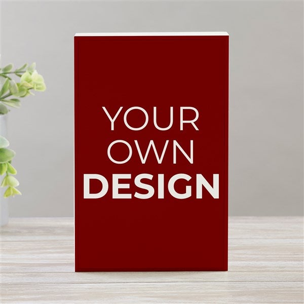 Design Your Own Personalized Rectangle Shelf Block  - 33909