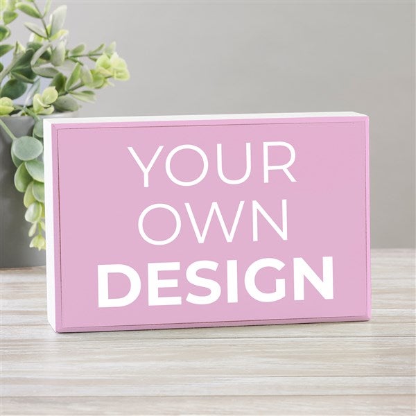 Design Your Own Personalized Rectangle Shelf Block  - 33909