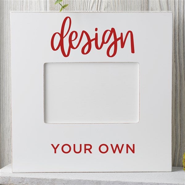 Design Your Own Personalized Vertical Picture Frame - White