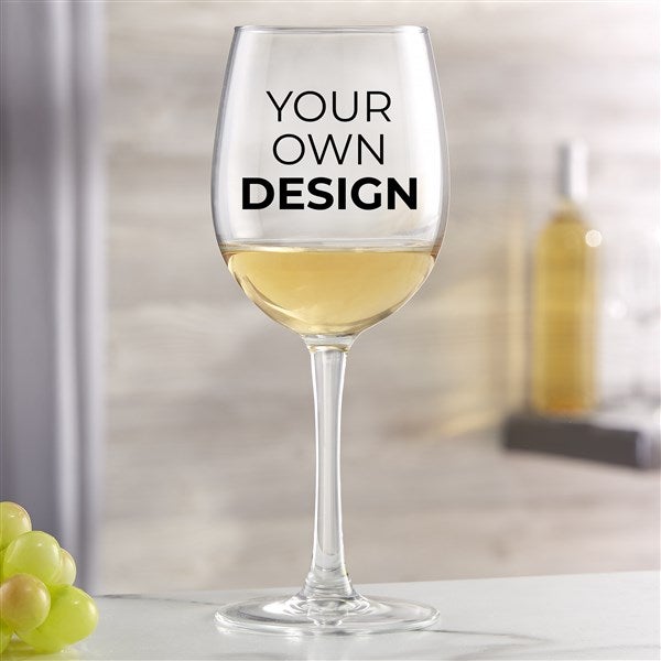 Design Your Own Personalized White Wine Glass - 33984