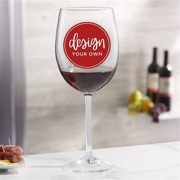 Design Your Own Personalized Red Wine Glass - 33985