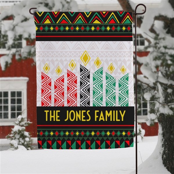 Kwanzaa Personalized Garden Flag  - 34002