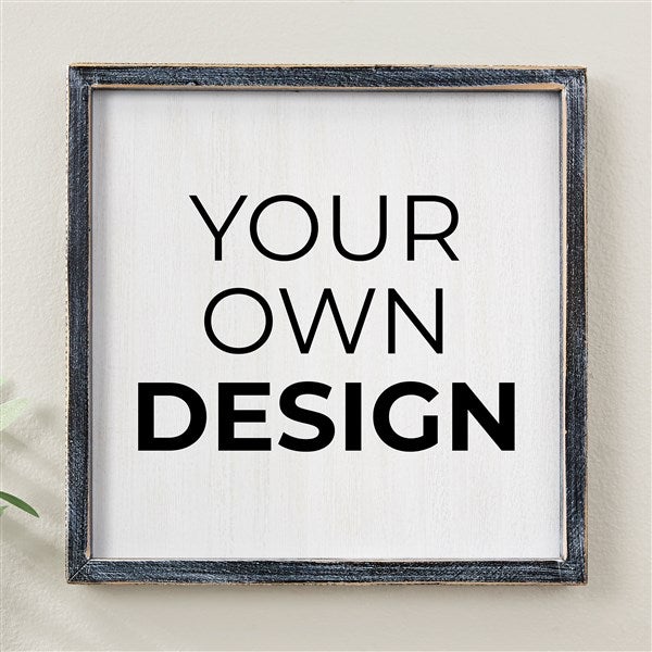 Design Your Own Personalized 12&quot; x 12&quot; Barnwood Frame Wall Art - 34041