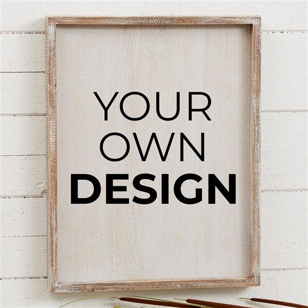 Design Your Own Personalized 14x18 Barnwood Frame Wall Art - 34042