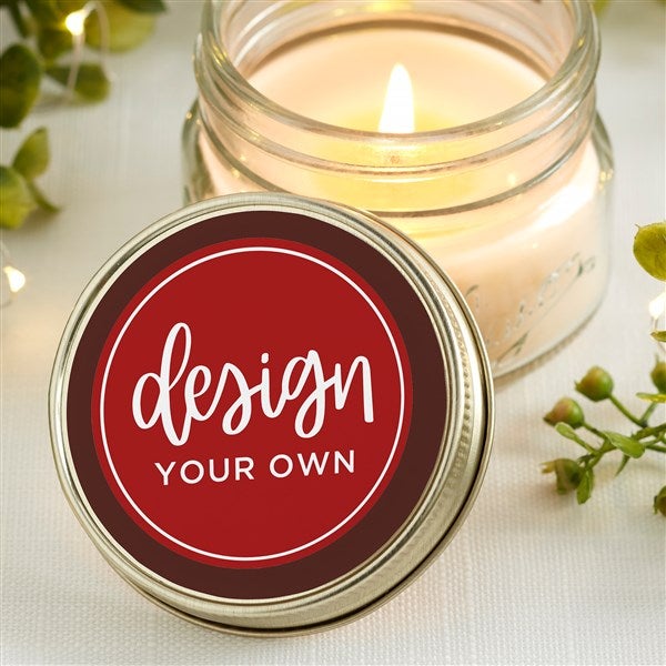 Design Your Own Personalized Mason Jar Candle Favors - 34049