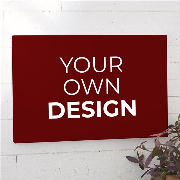 Design Your Own Personalized Horizontal 12&quot; x 18&quot; Canvas Print  - 34085