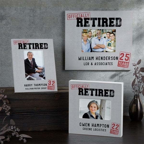 Retirement Personalized Frame - 5x7 Wall Vertical