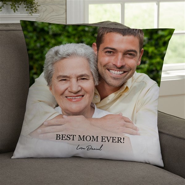 Photo & Message For Her Personalized Throw Pillows - 34198