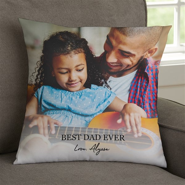 Photo & Message For Him Personalized Throw Pillows  - 34199