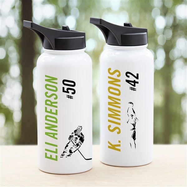 Personalised Water Bottle ENGRAVED Gym Bottle, Reusable Bottle, Insulated  Hot/cold Flask 
