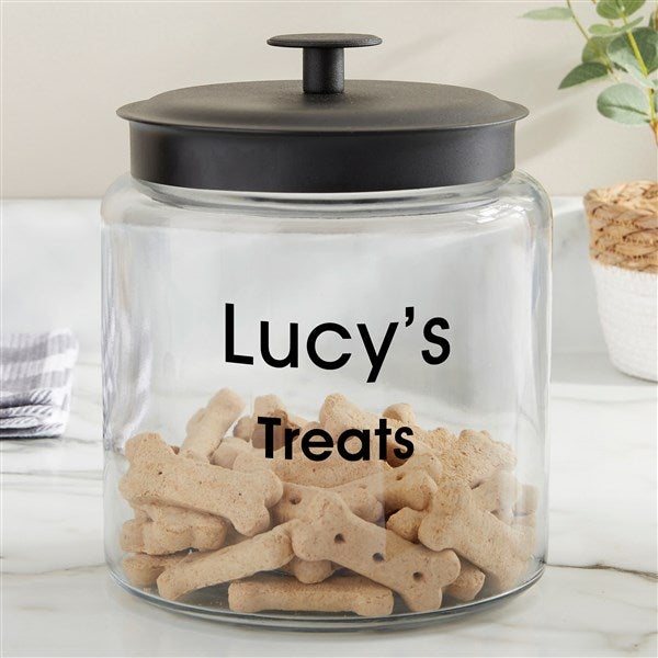 glass dog food storage