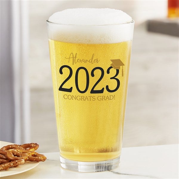 Personalized Graduation Beer Mug Glass