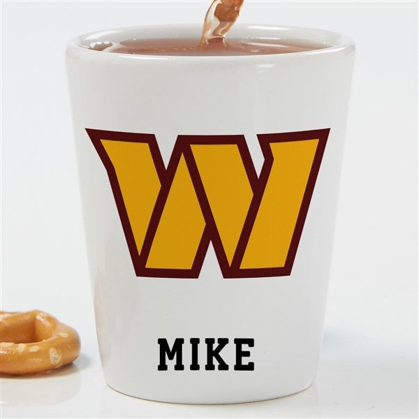 Commanders sell mugs with logo over Washington state