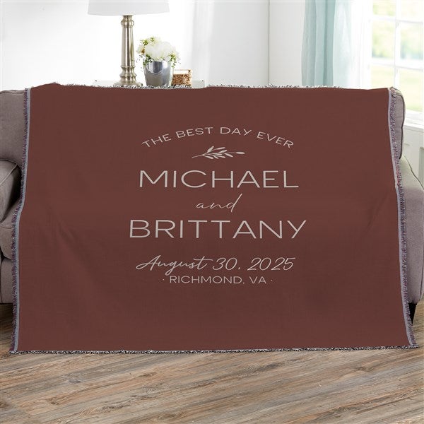 Natural Love Personalized Wedding Blankets - 34645