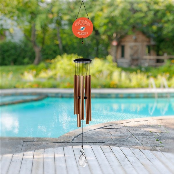 NFL Miami Dolphins Personalized Wind Chimes