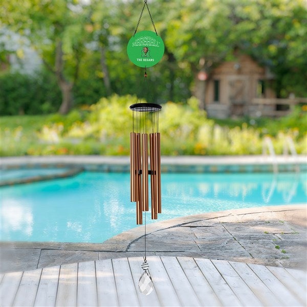 NCAA Marshall Thundering Herd Personalized Wind Chimes