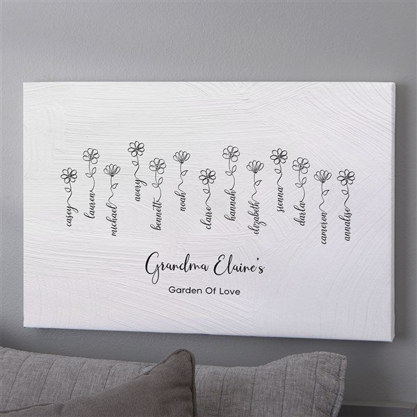 Garden Of Love Personalized Canvas Prints - 34868